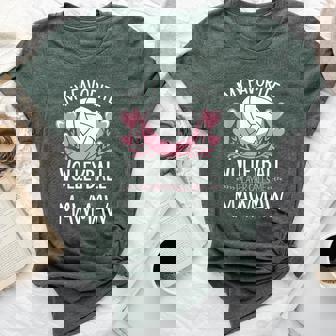 My Favorite Volleyball Player Calls Me Mawmaw Mother's Day Bella Canvas T-shirt | Mazezy