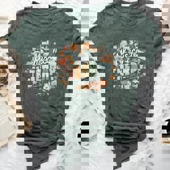 Floral Physical Therapy Pt Grow To Your Full Potential Bella Canvas T-shirt | Mazezy