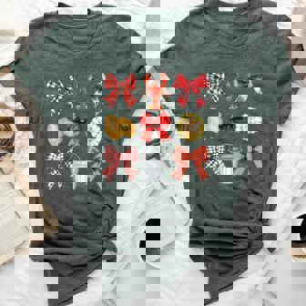 Bow Cute Coquette Crawfish Boil Y2k Girl Aesthetic Bella Canvas T-shirt | Mazezy