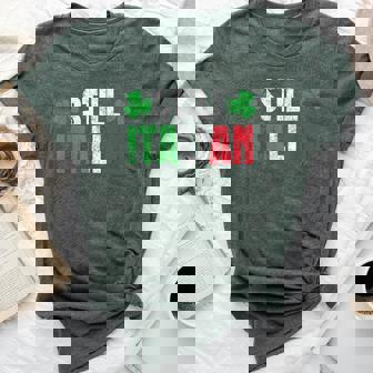 Still Italian St Patrick's Day Shamrocks For Women Bella Canvas T-shirt | Mazezy