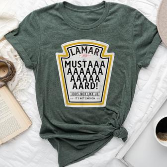 Mustard Lamar Tv Off Parody Women Bella Canvas T-shirt - Thegiftio UK