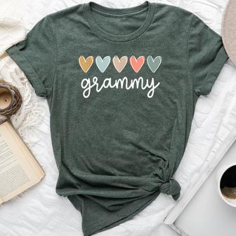 Grammy Hearts Grammy Grandma Bella Canvas T-shirt - Thegiftio UK
