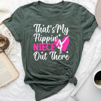 Gymnastics Aunt Proud Aunt Of A Gymnast Auntie Bella Canvas T-shirt | Seseable UK