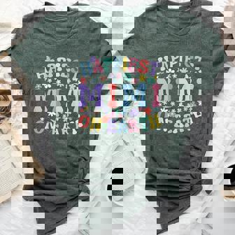 Happiest Mimi On Earth Family Trip Squad Groovy Grandma Bella Canvas T-shirt - Seseable