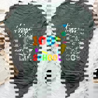 Happy 100 Days Of School Boys Girls 100Th Day Of School Bella Canvas T-shirt | Mazezy