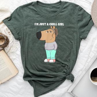 I'm Just A Chill Girl Meme Chill Girls Bella Canvas T-shirt - Thegiftio UK