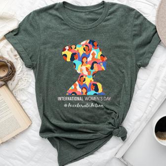 International Women's Day 2025 Accelerate Action For Women Bella Canvas T-shirt - Thegiftio UK