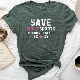 It's Common Sense Xx Xy Save Girls Sports Sport Lovers Bella Canvas T-shirt - Thegiftio UK