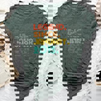 Legend Since January 2015 Vintage 2015 Birthday Bella Canvas T-shirt | Mazezy