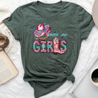Let's Go Girls Western Rodeo Cowgirls Bachelorette Party Bella Canvas T-shirt - Thegiftio UK