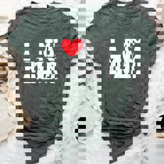 I Love My Mum I Heart My Mom Bella Canvas T-shirt - Seseable