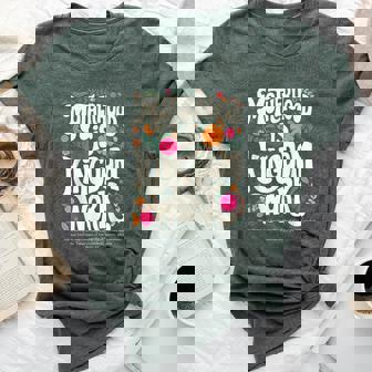 Mama Floral Vintage Motherhood Is Kingdom Work Bella Canvas T-shirt - Seseable
