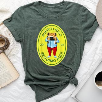 Más Fotos Puerto Rico Frog Concho Retro 2025 For Women Bella Canvas T-shirt - Thegiftio UK
