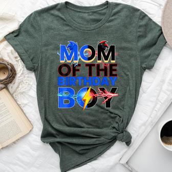 Mom Of The Birthday Boy Hedgehog Family Party Decorations Bella Canvas T-shirt - Thegiftio UK