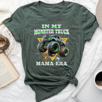 In My Monster Truck Mama Era Monster Truck Mom Groovy Bella Canvas T-shirt - Thegiftio UK