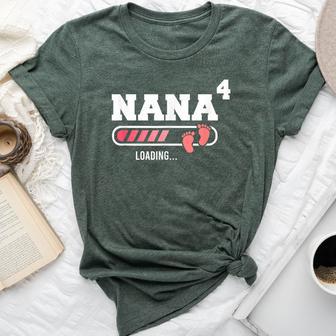 Nana 4 Fourth Time Nana Nana Of Four Mother's Day Bella Canvas T-shirt - Thegiftio UK