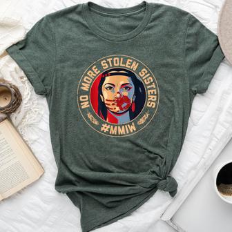 No-More Stolen Sister Red Hand Mmiw Awareness America Native Bella Canvas T-shirt - Thegiftio UK