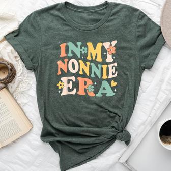 In My Nonnie Era Sarcastic Groovy Retro Bella Canvas T-shirt - Thegiftio UK