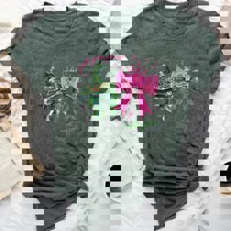 Pink Goes Good With Green Witch Girl Bella Canvas T-shirt - Seseable