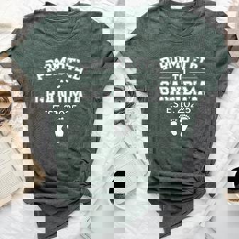 Promoted To Grandma Est 2025 1St Time Grandma To Be Bella Canvas T-shirt - Thegiftio