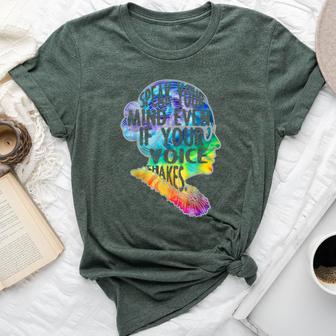 Rbg Speak Your Mind Even If Your Voice Shakes Tie Dye Bella Canvas T-shirt - Thegiftio UK