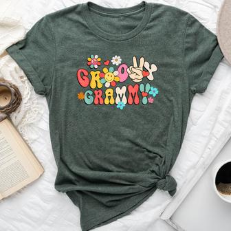 Retro Groovy Grammy Family Matching Mother's Day Bella Canvas T-shirt - Thegiftio UK