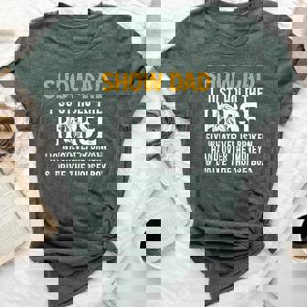 Show Dad Definition Equestrian Dad Horse Show Dad Bella Canvas T-shirt - Thegiftio UK