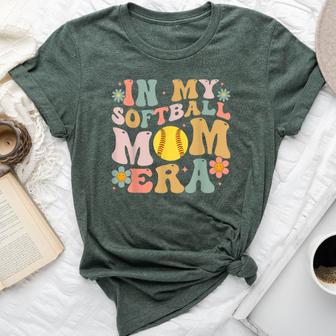 In My Softball Mom Era Groovy Softball Mama For Bella Canvas T-shirt - Thegiftio UK