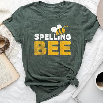 Spelling Bee Buzzing Bee Spelling Competition Bella Canvas T-shirt - Thegiftio UK