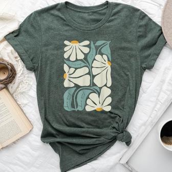 Subtle Flower Trump Floral Boho Aesthetics Bella Canvas T-shirt - Thegiftio UK