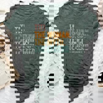 Titi The Woman The Myth The Legend Aunt Vintage Bella Canvas T-shirt | Seseable CA