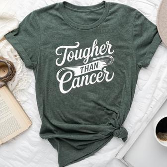 Tougher Than Cancer Fighter Cancer Survivor Cancer Women Bella Canvas T-shirt - Thegiftio UK