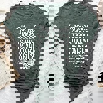On That Track Moto Mom Motocross Mom Motocross Rider Mother Bella Canvas T-shirt | Mazezy