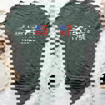 Trump Inauguration Day 2025 45 47 American Flag White Star Bella Canvas T-shirt | Mazezy