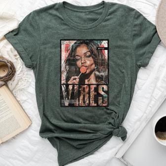 Vintage Girl Magazin Cover Sexy Model Pin-Up Bella Canvas T-shirt - Thegiftio UK