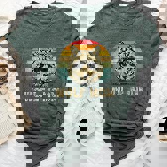 Vintage Wolf Mom Wolf Lovers Mommy Mother's Day Bella Canvas T-shirt | Mazezy
