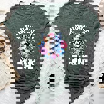 Watercolor Floral Chihuahua Mama Dog Lovers Mother's Day Bella Canvas T-shirt | Mazezy