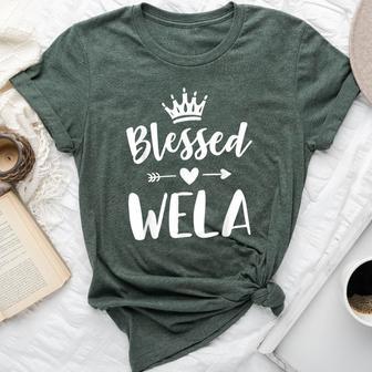 Wela For Grandma Mother's Day Blessed Wela Bella Canvas T-shirt - Thegiftio UK