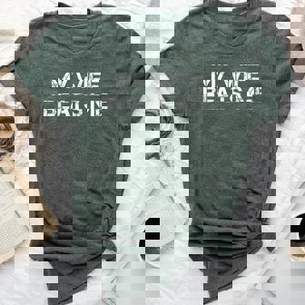 My Wife Beats Me Husband Bella Canvas T-shirt | Mazezy