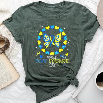 World Down Syndrome Day Awareness Womens Bella Canvas T-shirt - Thegiftio UK