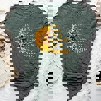 In A World Of Grandmas Be A Nannie Special Grandma Bella Canvas T-shirt | Mazezy