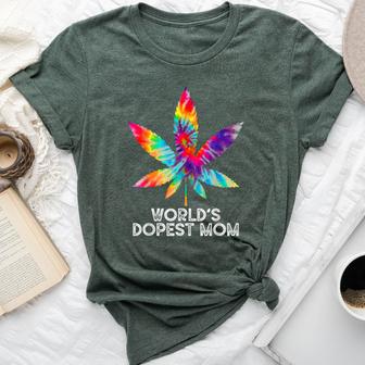 World's Dopest Mom Weed Soul Cannabis Tie Dye Mother's Day Bella Canvas T-shirt - Thegiftio UK