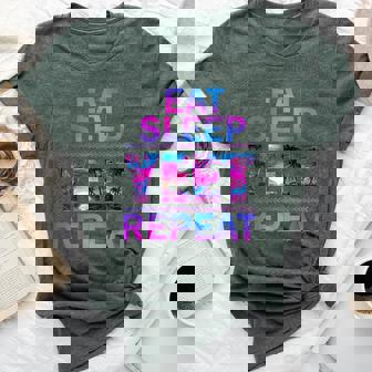 Yeet Eat Sleep Yeet Repeat Saying Kid Bella Canvas T-shirt | Seseable CA