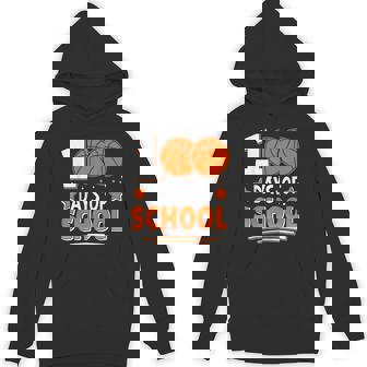 100 Days Of School Boys 100Th Day Of School Basketball Hoodie - Thegiftio