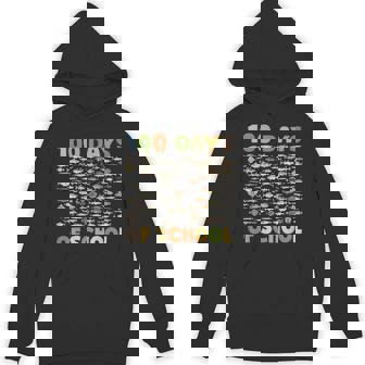 100 Days Of School Fish Theme Fun Celebration Hoodie - Thegiftio UK