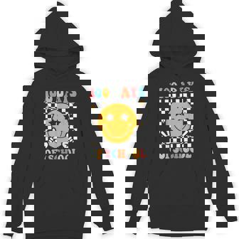 100 Days Of School Smile Face Happy 100 Days Smarter Hoodie - Thegiftio