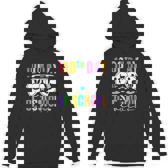 100th Days Of School Vibes Retro Sunglasses 100 Days Teacher Unisex Hoodie - Monsterry