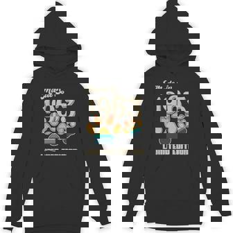 1963 Dog Paw Print Vintage Hoodie | Mazezy