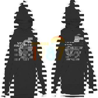 1987 Vintage Sunset Hoodie | Mazezy