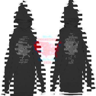 2024 Election Results Map US Map Humor Satire Artwork Unisex Hoodie - Monsterry